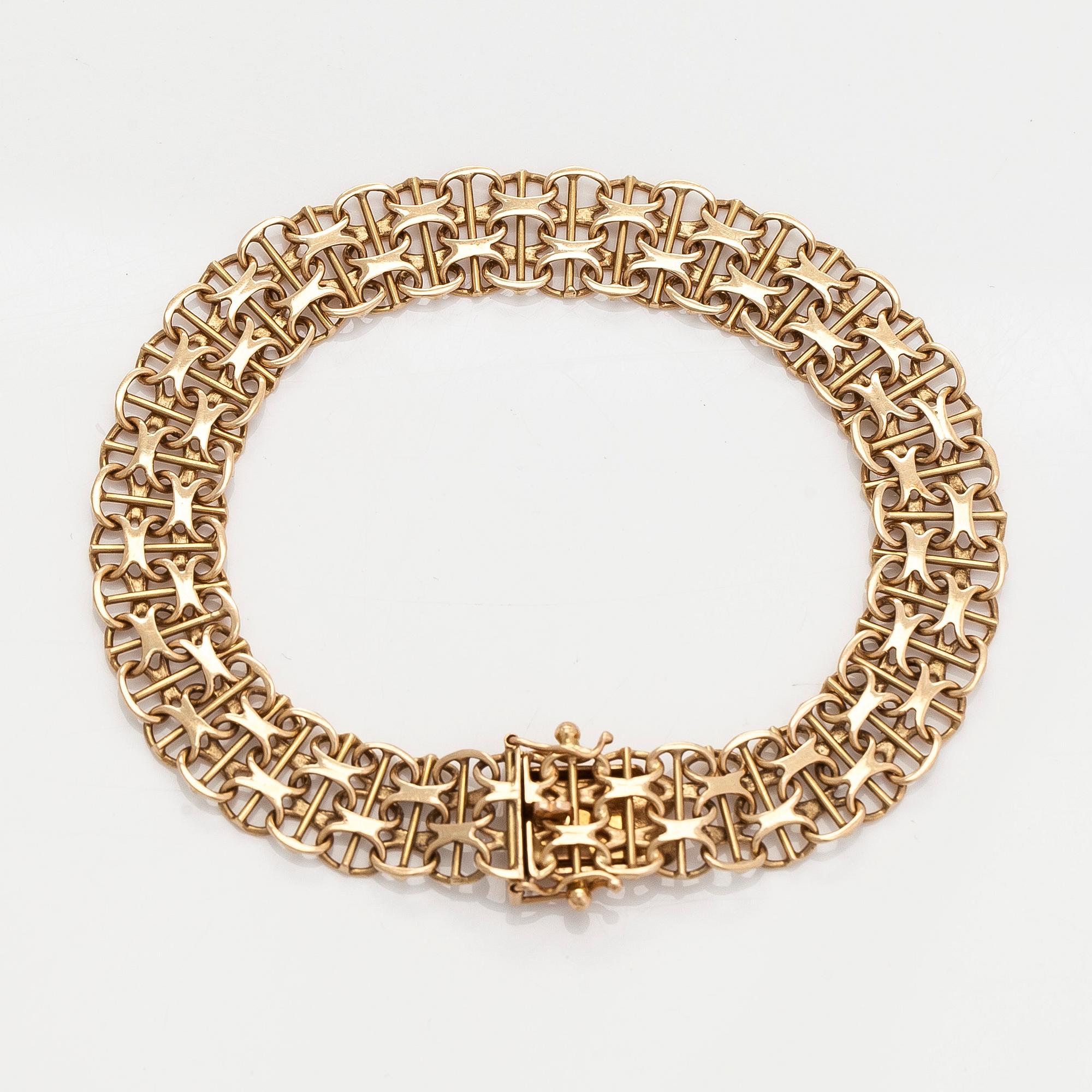 Rannekoru, 14K kultaa, Suomalaiset tuontileimat, Helsinki 1969.