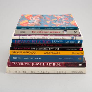 A group of eleven books regarding Japanese art and crafts.