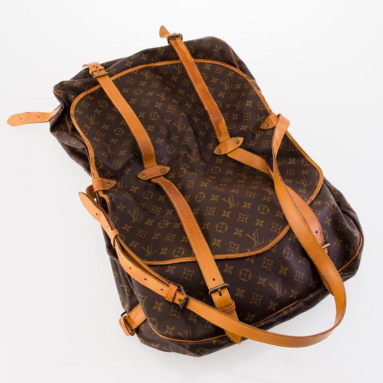 LOUIS VUITTON 1990´S MONOGRAM CANVAS SAUMUR 40 BAG.