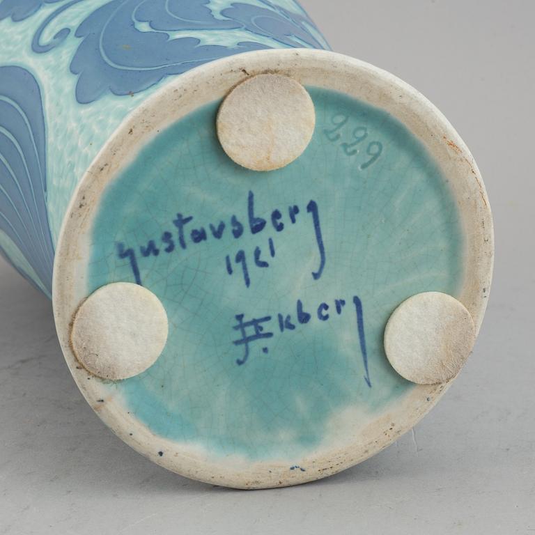 Josef Ekberg, a 'Sgraffito' vase, Gustavsberg, signed and dated 1921.