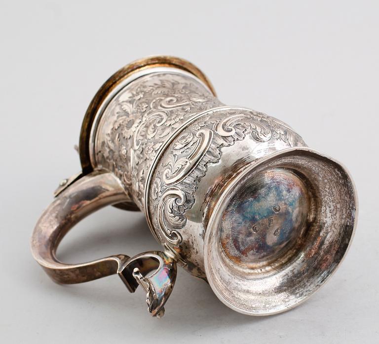 STOP, silver, IM,  London 1766. Vikt ca 788 g.