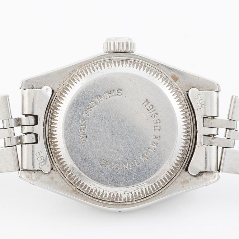 Rolex, Date, "Tapestry Dial", wristwatch, 26 mm.