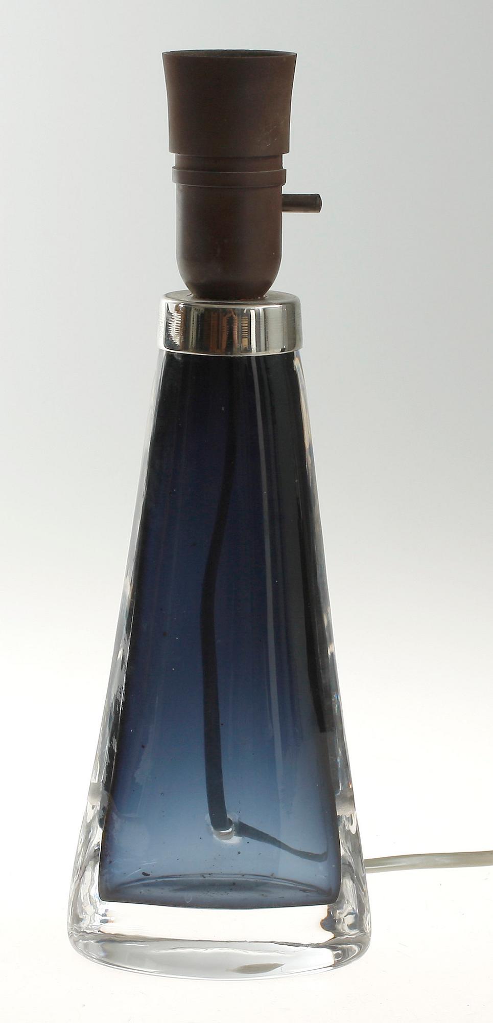 BORDSLAMPA, glas, Carl Fagerlund, Orrefors.