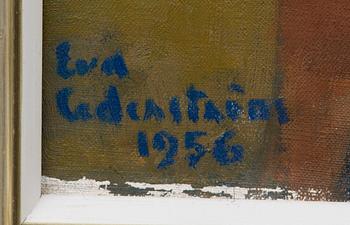 EVA CEDERSTRÖM, öljy kankaalle, signeerattu ja päivätty 1956.