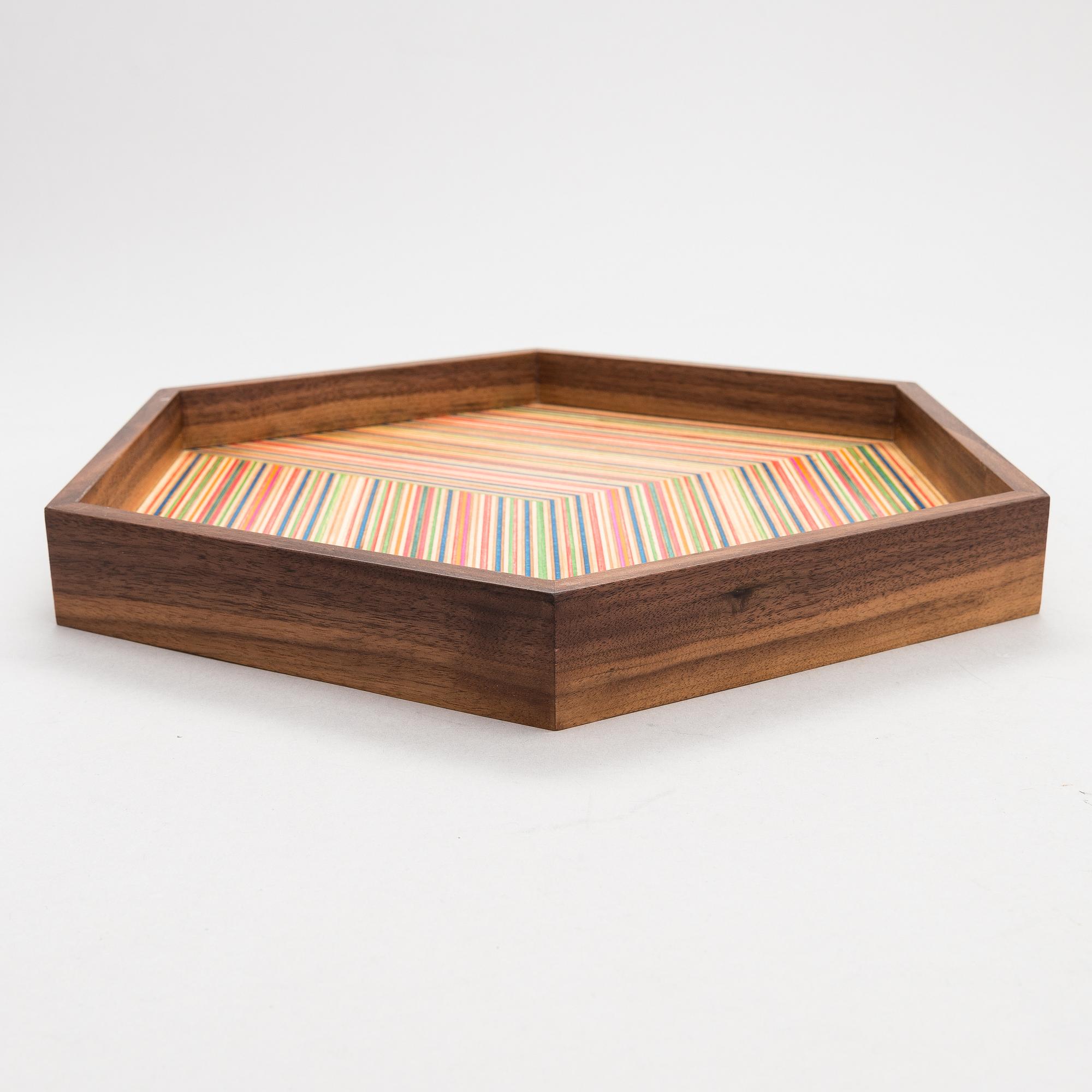 ALEKSI PUUSTINEN, A 'Hexagon Tray', signed.