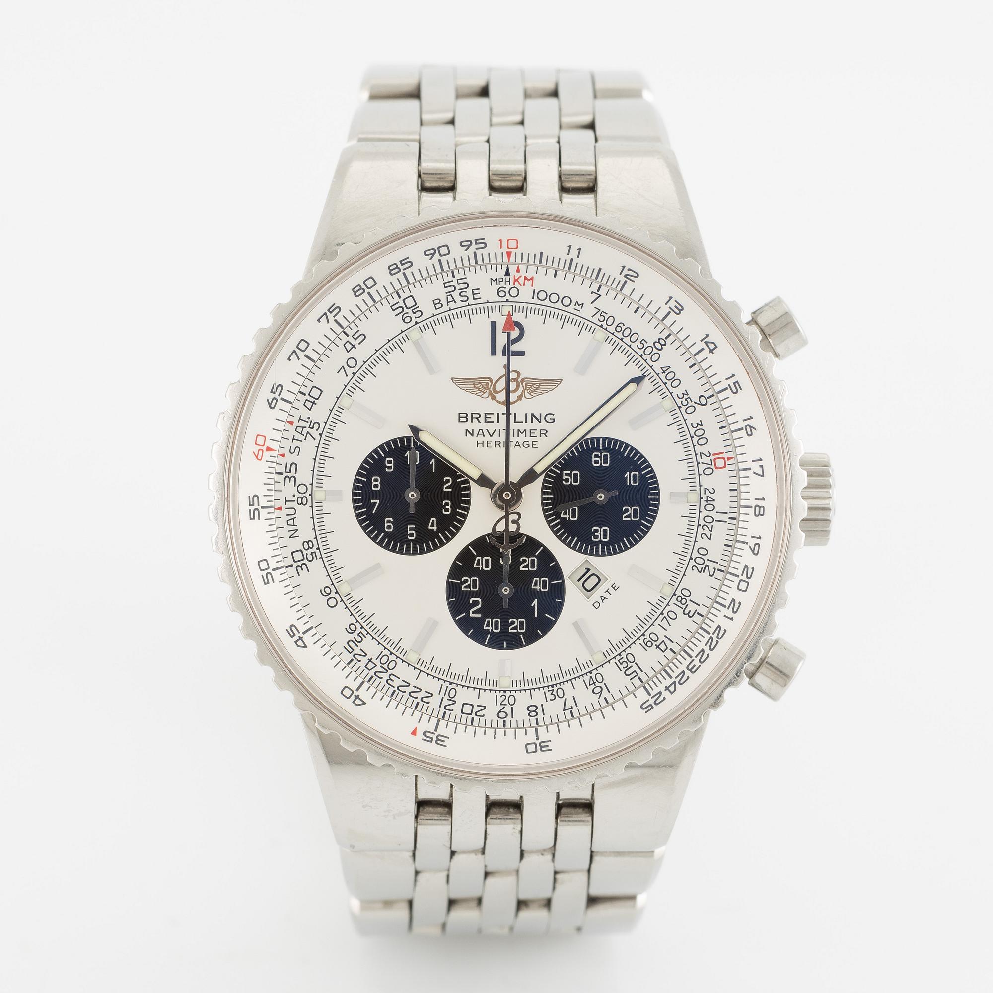 Breitling, Navitimer Heritage, Chronometer, chronograph, wristwatch, 43 mm.