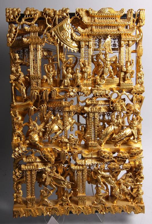 RELIEF, trä, ostasien. 1900-tal.