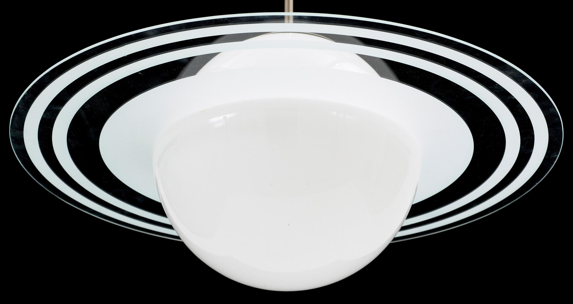 TAKLAMPA, glas, 1900-talets mitt. H 60.