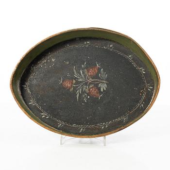 Tray, folk art, Jämtland, 19th century.