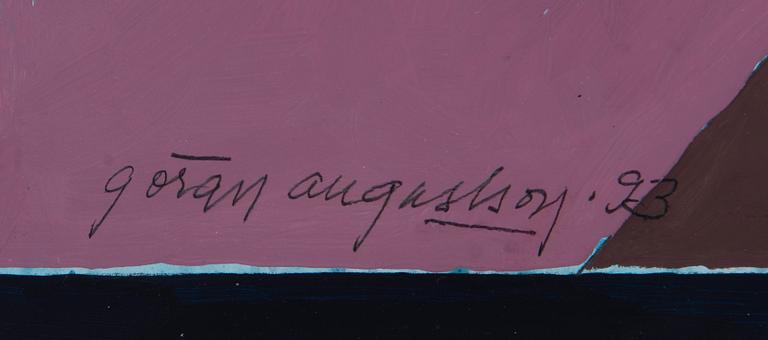 GÖRAN AUGUSTSON, guassi, signeerattu ja päivätty -93.