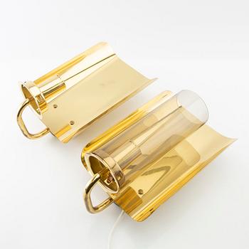 Hans-Agne Jakobsson, wall lamps a pair 330/1, Markaryd Sweden, 1960s.