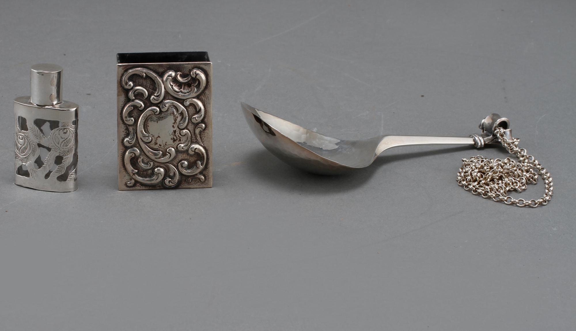 PARTI SILVER, sex delar, mestadels Sverige, 1900-tal, total vikt 407 gram.