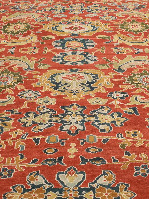 CARPET. Antique Mahal, so called Ziegler. 505,5 x 424 cm.