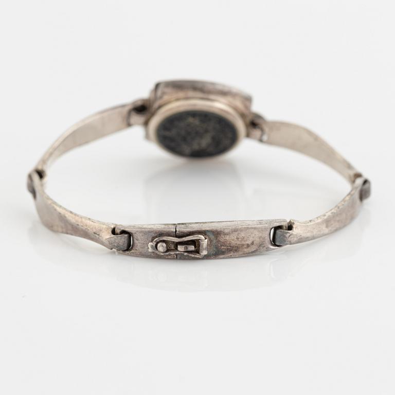 Lapponia sterling silver watch, 1981.