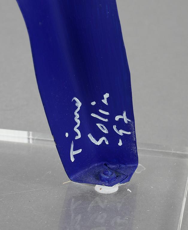 TIMO SOLIN, skulptur, plåt, signerad och daterad -97.