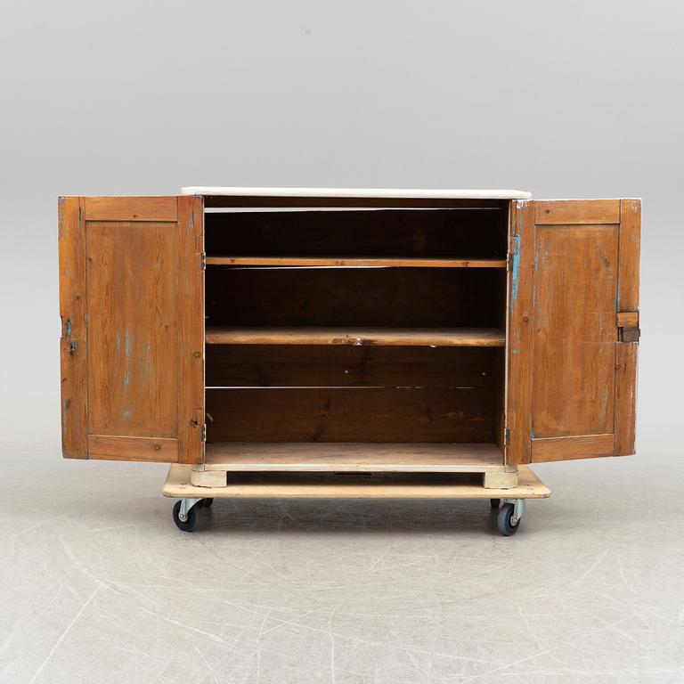 A painted pine sideboard, 19th Century.