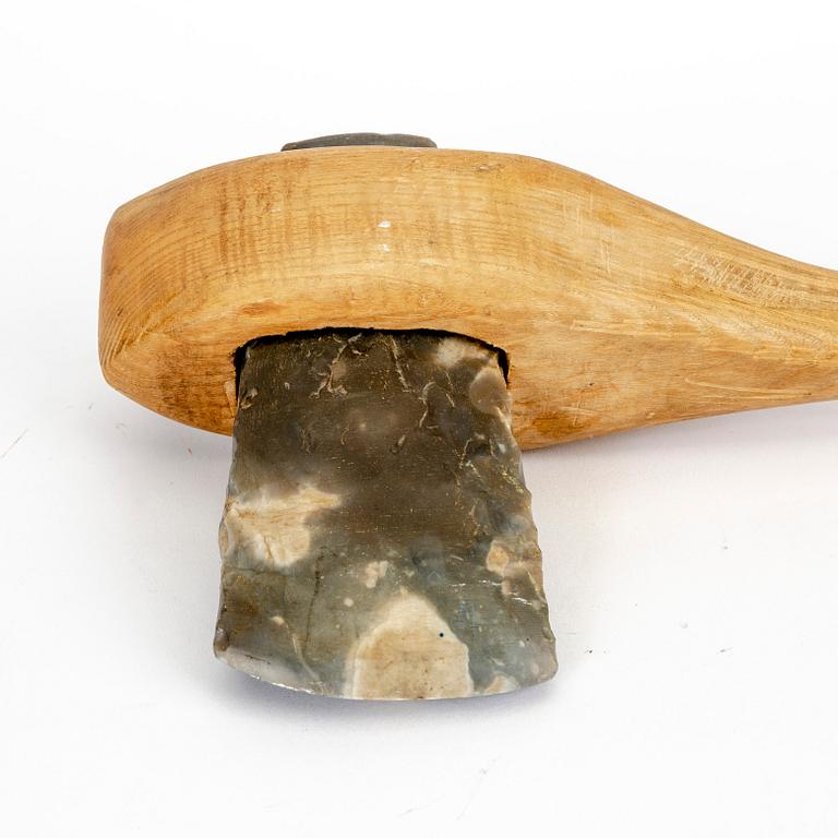 A collection of twenty five neolithic objects.