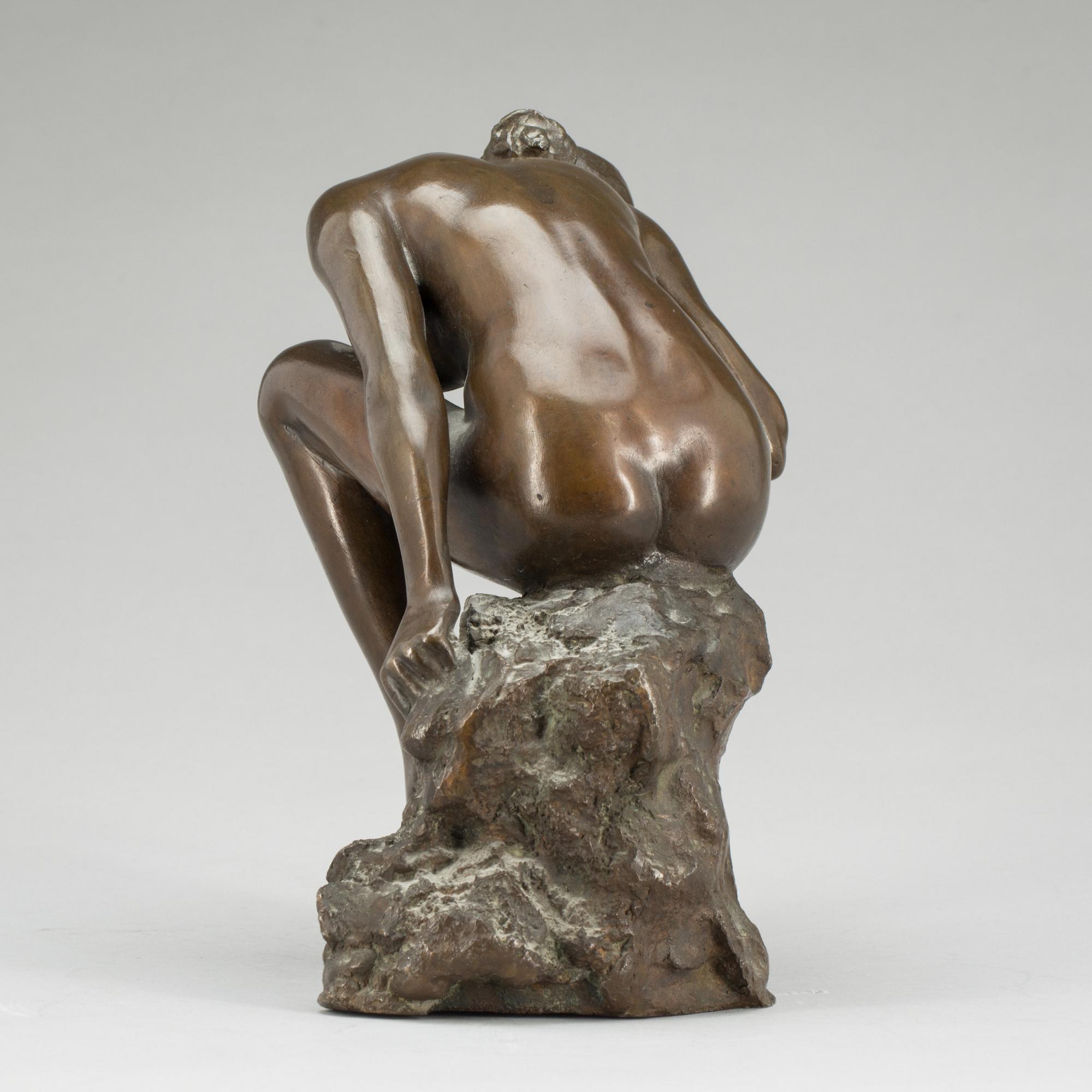 AXEL EBBE, brons, signerad.
