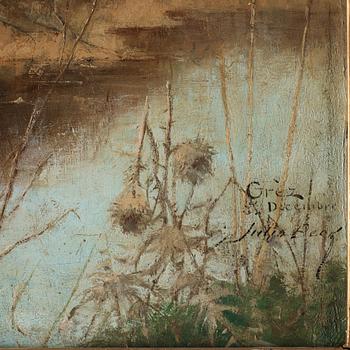 Julia Beck, River landscape, Grez.