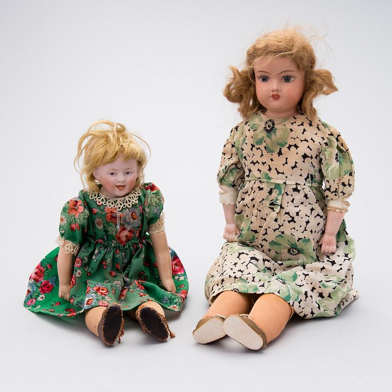 Two Dolls, first half of the 20th Century.