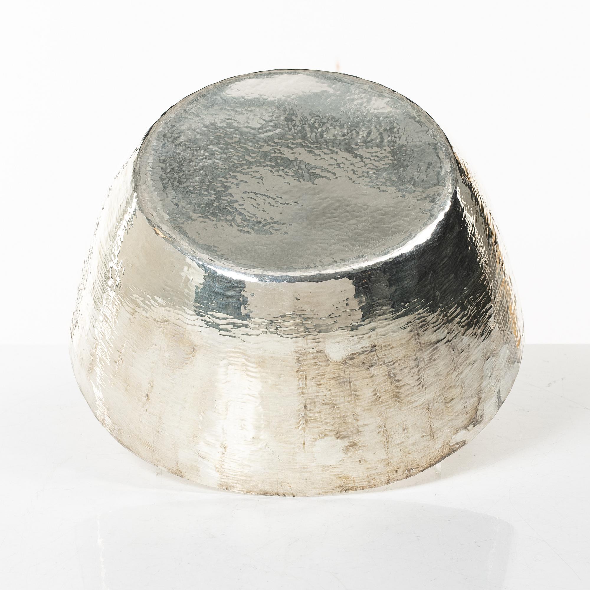 Tapio Wirkkala, bowl and ladle, silver, Kultakeskus, Hämeenlinna, 1976.