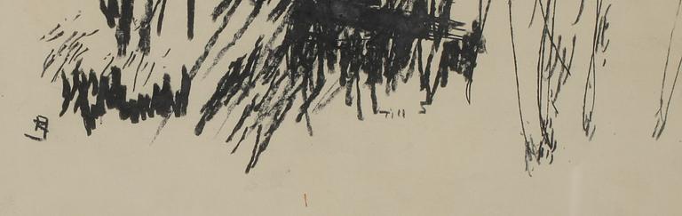 RAGNAR JOHANSSON, 2 st, teckningar, monogramsignerade.