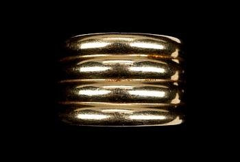COLLIER samt RING, 18k guld. Ca 12 gr.