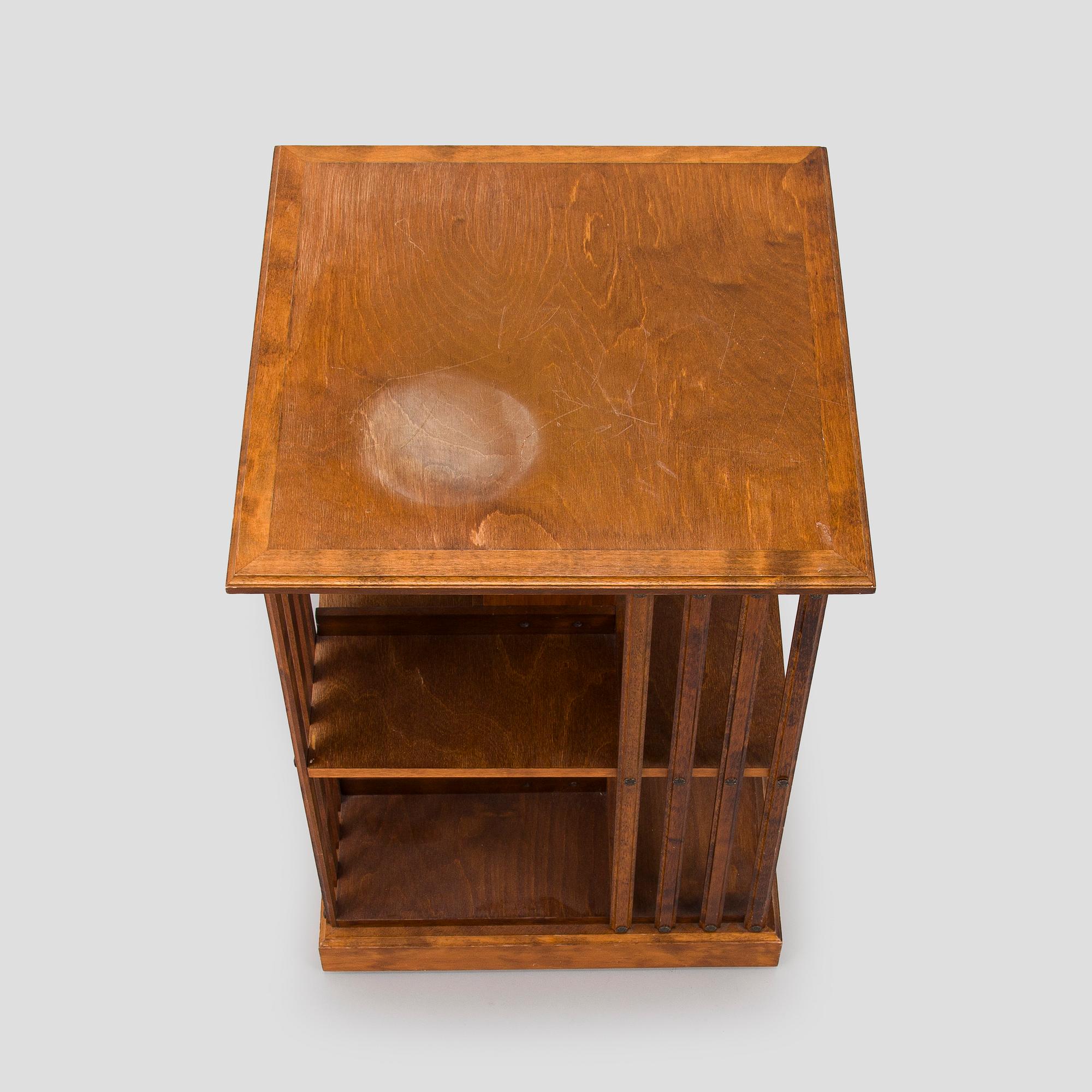 A revolving bookcase, Boknäs, Finland, around year 2000.