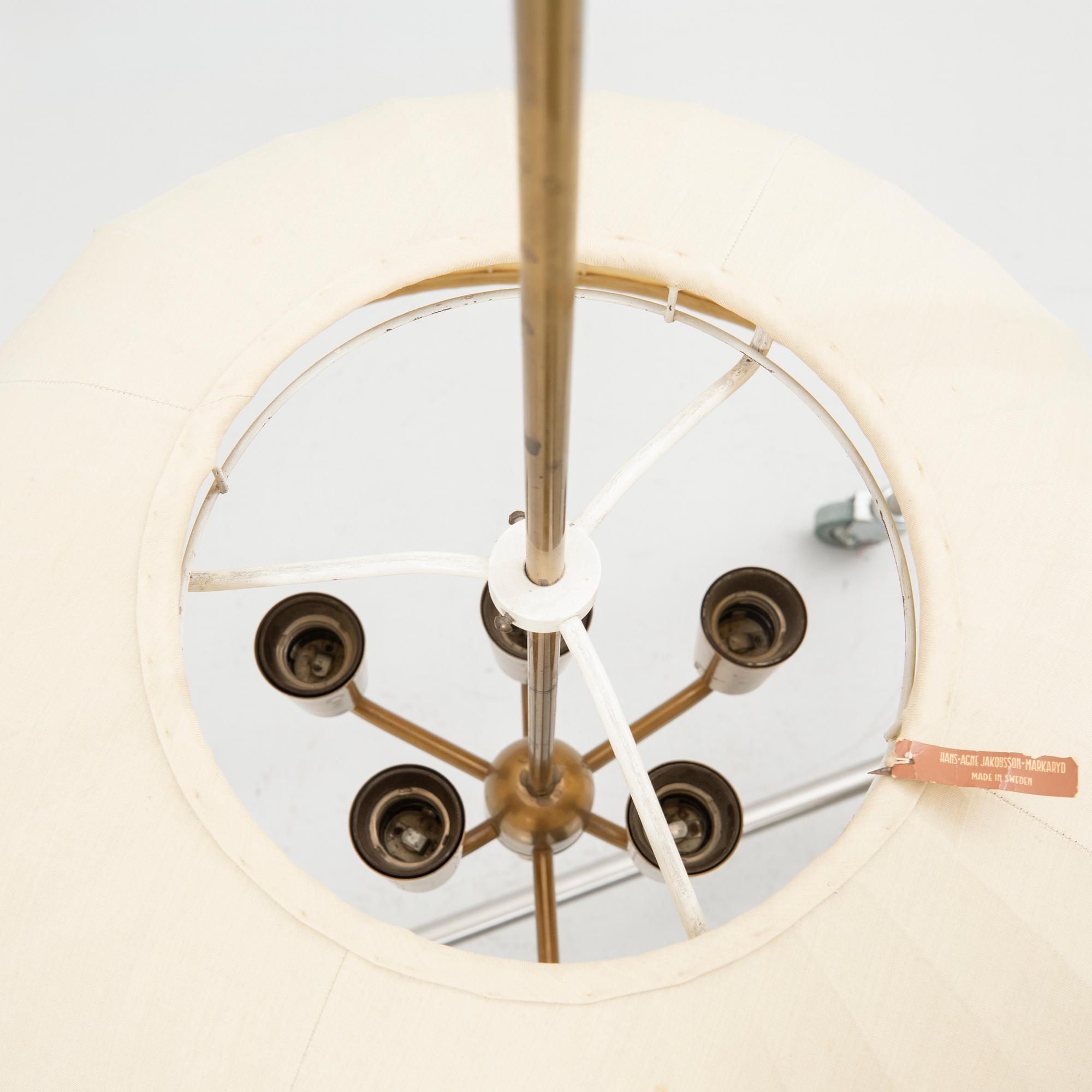 Hans-Agne Jakobsson, ceiling lamp, "Carolin/T-549/6", Markaryd, 1960s/70s.