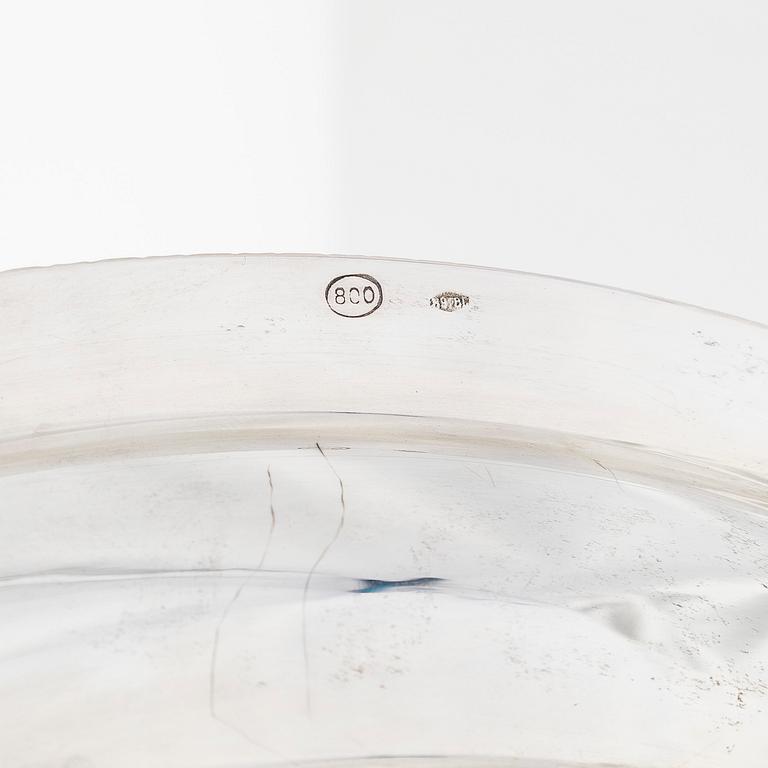 Tray / dish, silver, Finnish import marks.