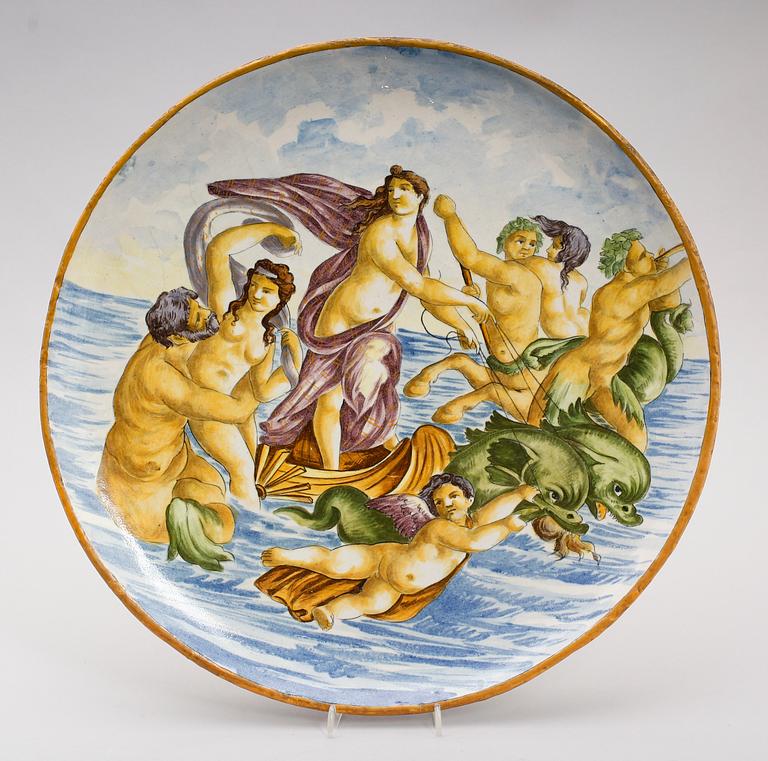 FAT, majolika, Urbinotyp, Italien, 1800-/1900-tal.