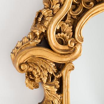 A later part of the 20th century mirror and consol table.