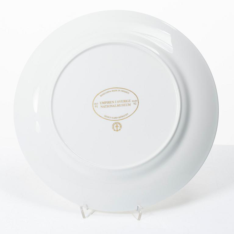 Karin Björquist, Eight cover plates, 'Empiren i Sverige Nationalmuseum', Gustavsberg, 1991–92.