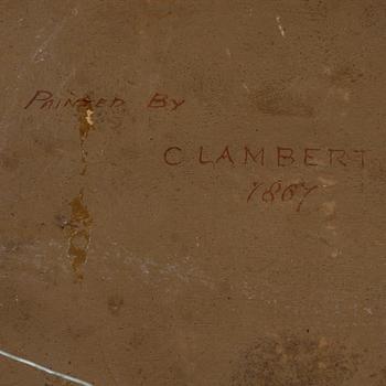 OKÄND KONSTNÄR, olja på pannå.