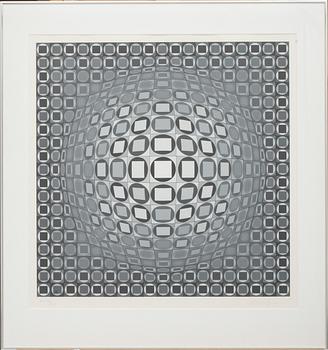 VICTOR VASARELY, färgserigrafi. Signerad och numrerad EA XX/XXV.