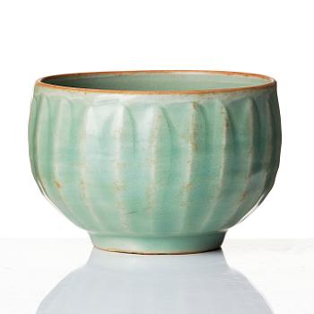 A 'Longquan' celadon-glazed 'lotus' bowl, Southern Song dynasty .