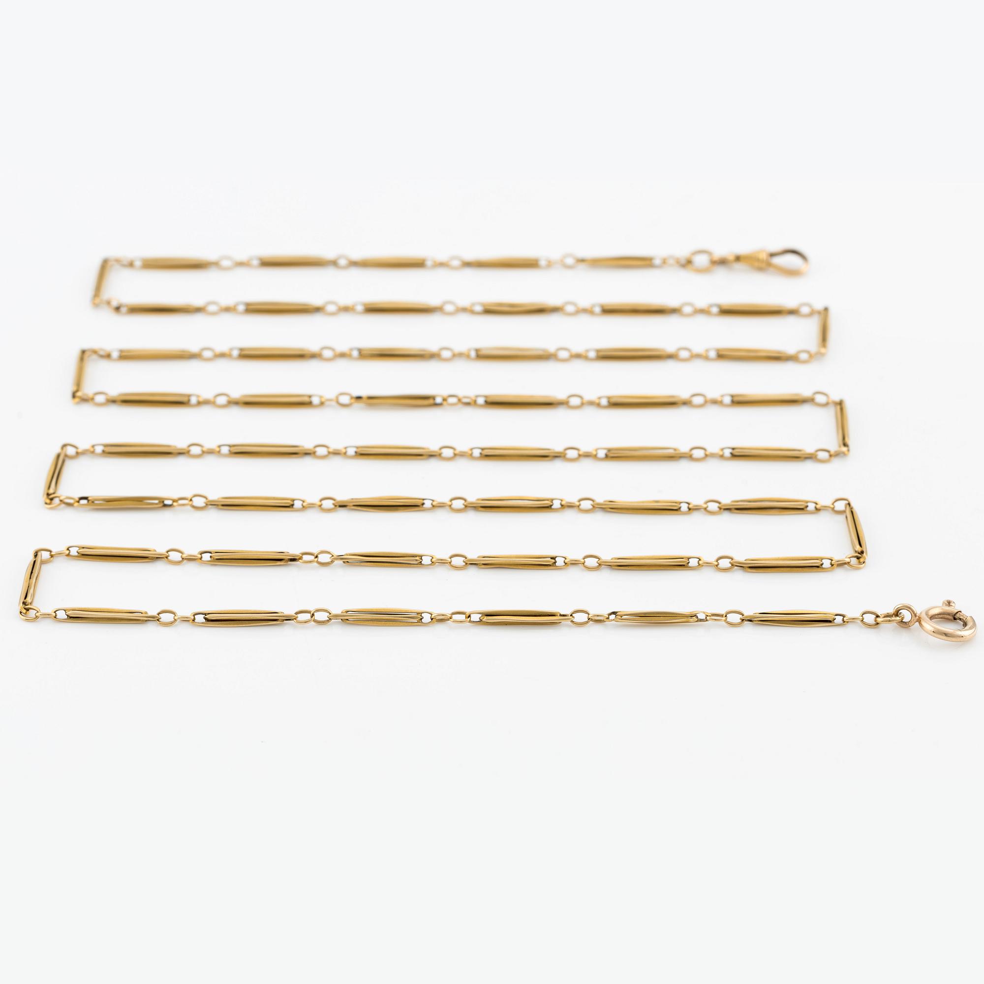Kedja/Collier, 18K guld.