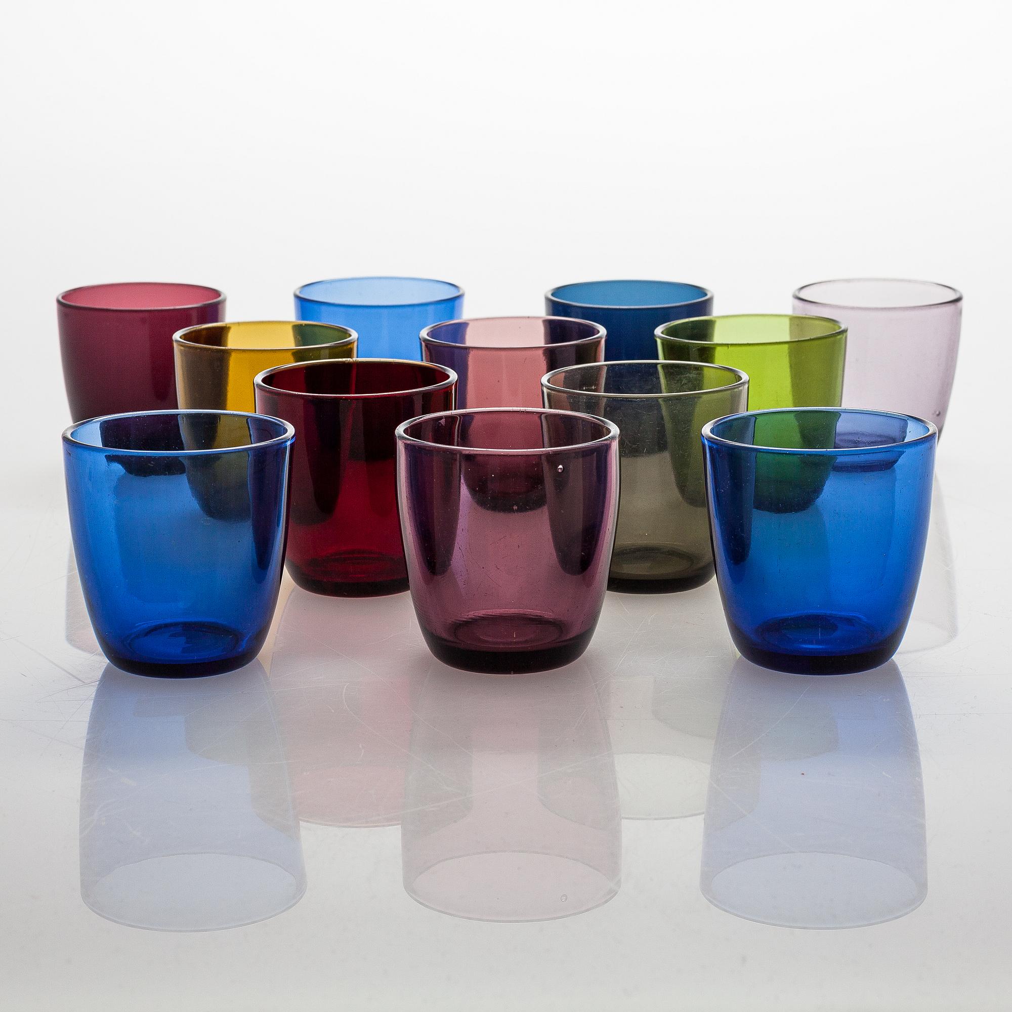 Tapio Wirkkala, dricksglas "4090", 12 st, Iittala, mitten av 1900-talet.