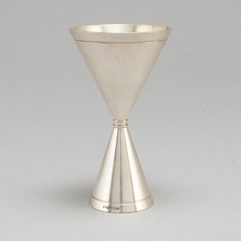 BRÖLLOPSBÄGARE, design Helge Lindgren, silver, K Andersson, Stockholm 1943.