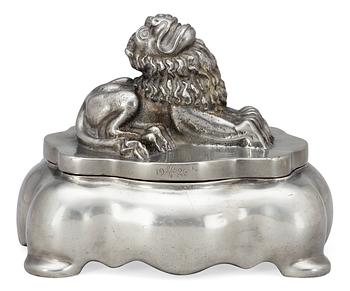 546. An Anna Petrus pewter inkstand, Herman Bergman, Stockholm 1926.