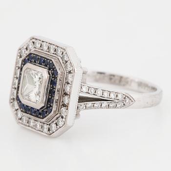 Sapphire and diamond ring.