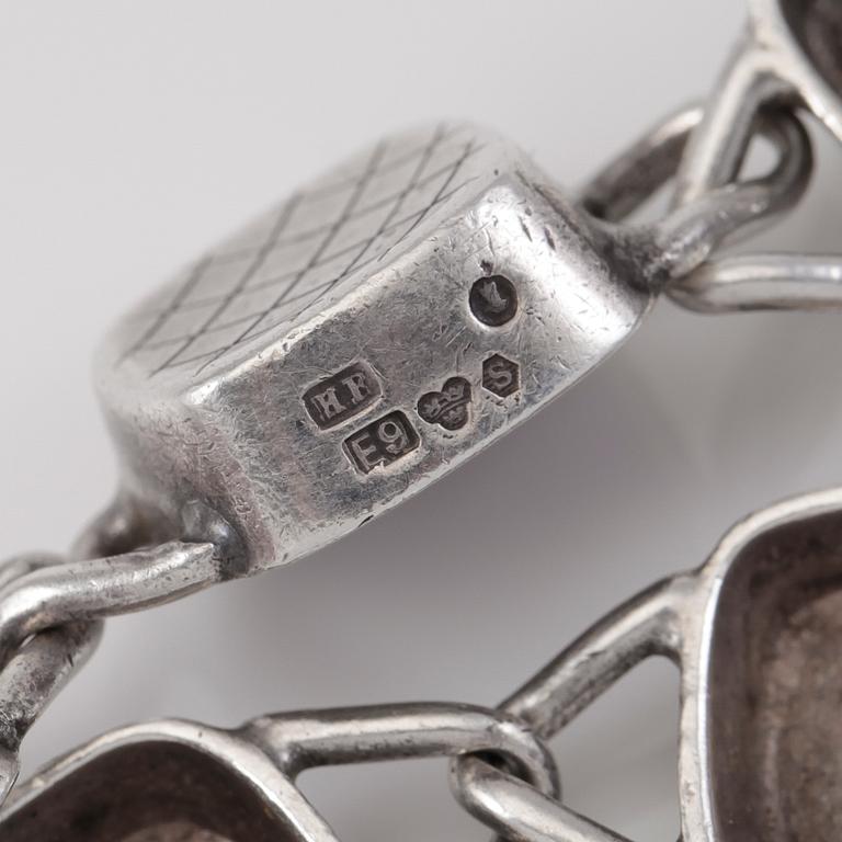 ARMBAND, sterlingsilver, Stigbert, 1955. Vikt ca 32 g.
