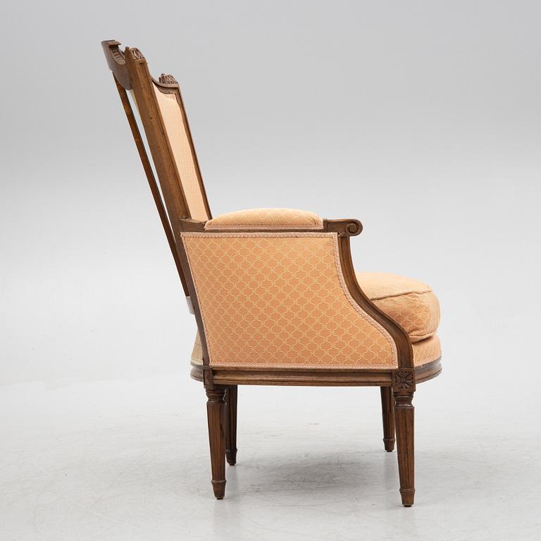 Bergère, Louis XVI, probably by Martin Jullien, master in Paris 1777.