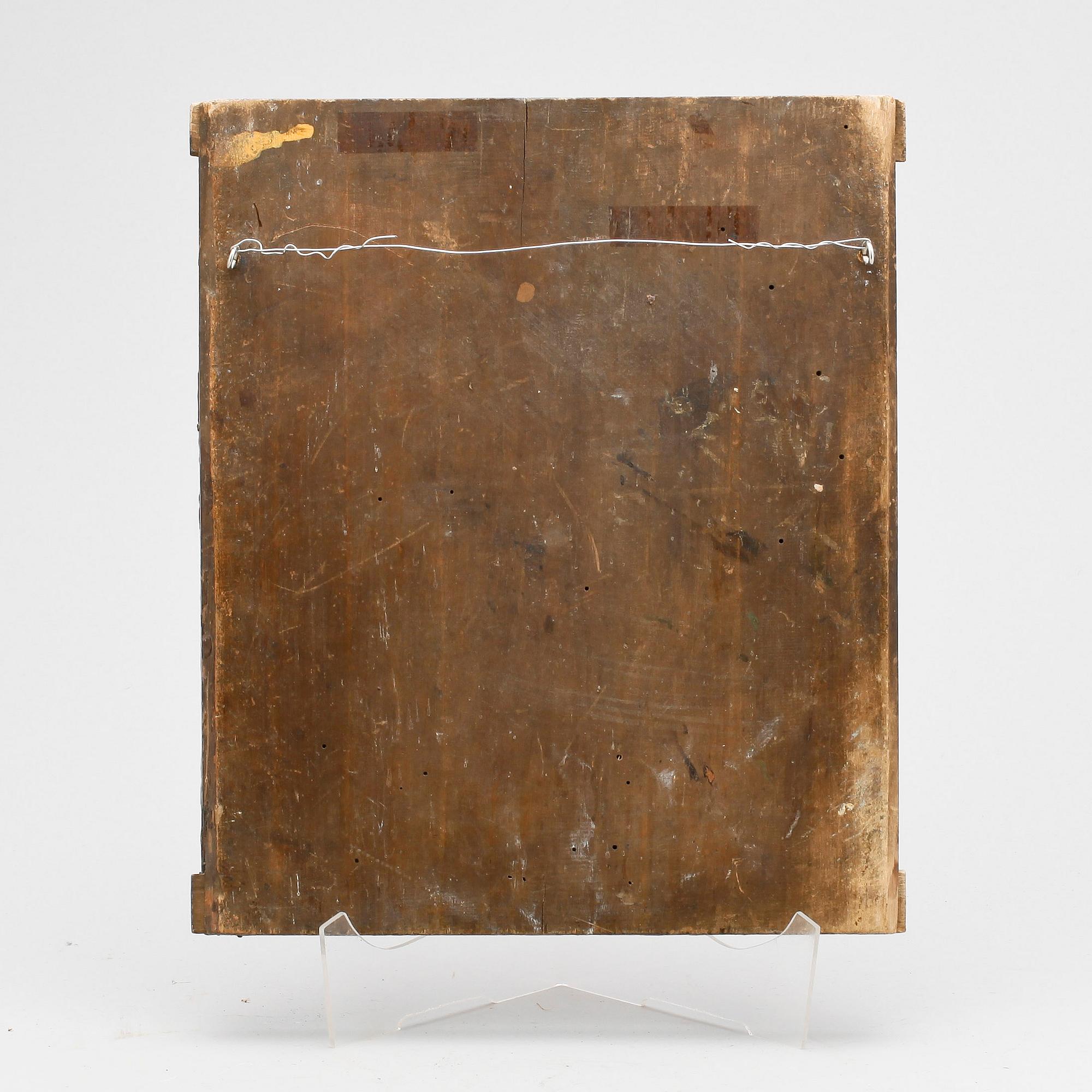 IKON, träpannå, Ryssland, 1800-tal.