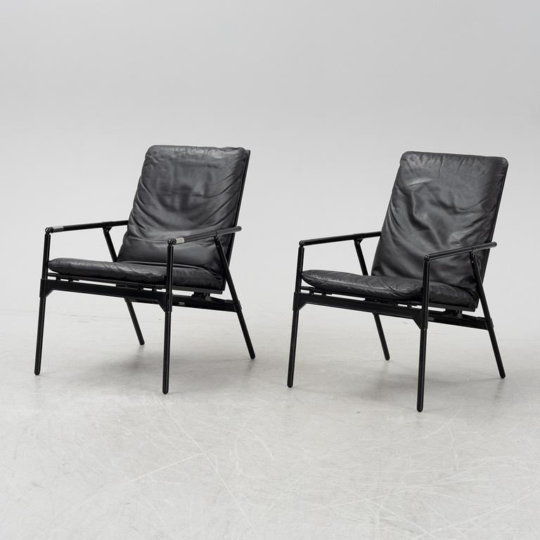 Richard Sapper, a pair of 'Nena' easy chairs, B&B Italia. Designed 1984.