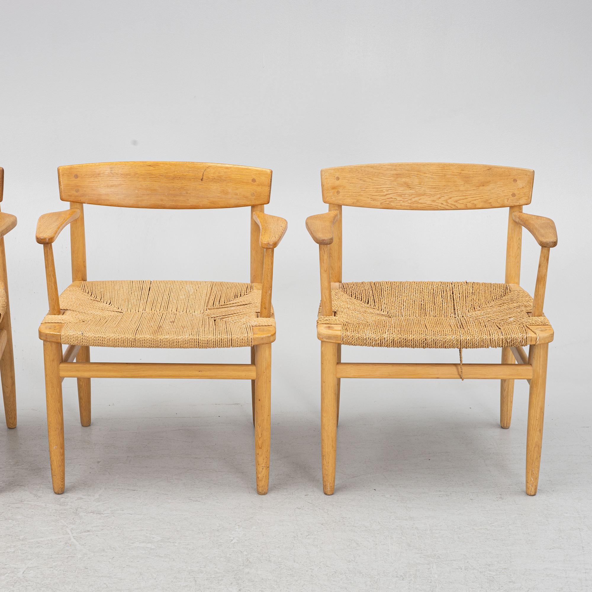 Børge Mogensen, karmstolar, 4 st, "Öresund".