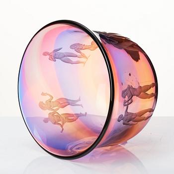 Olle Alberius, skål "Spring bowl", Orrefors 1996.
