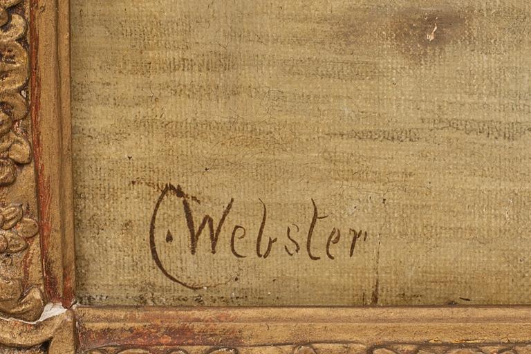 GEORGE WEBSTER, olja på duk, signerad.