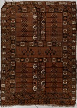 An antique Turkmen Ensi, around 212 x 160 cm.