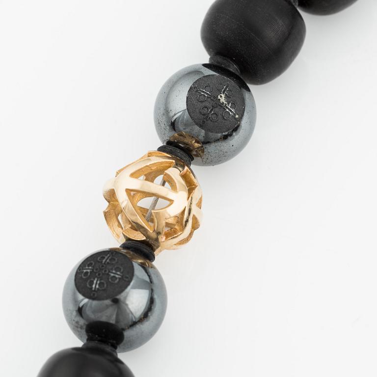Håkan Orrling, collier samt armband, delvis 18K guld, Bodhitree jewels, Art Metall.